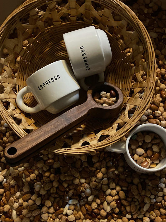 Walnut Hardwood Coffee Scoop - 2 sizes - Pixels to Prototype - Coffee Clip Spoon