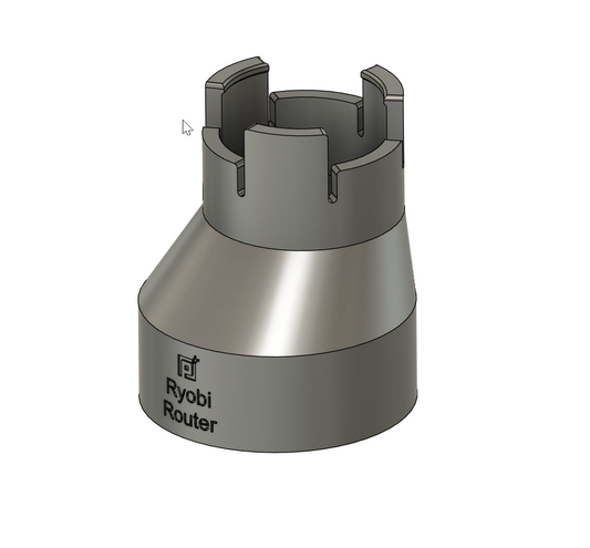 Ryobi Router Dust Hose Adapter P601 PCL424B ( Ridgid R86044 R2401 )