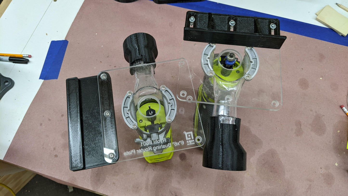 Router Plate Edge Guide for Pixels to Prototype 6" Router Plates