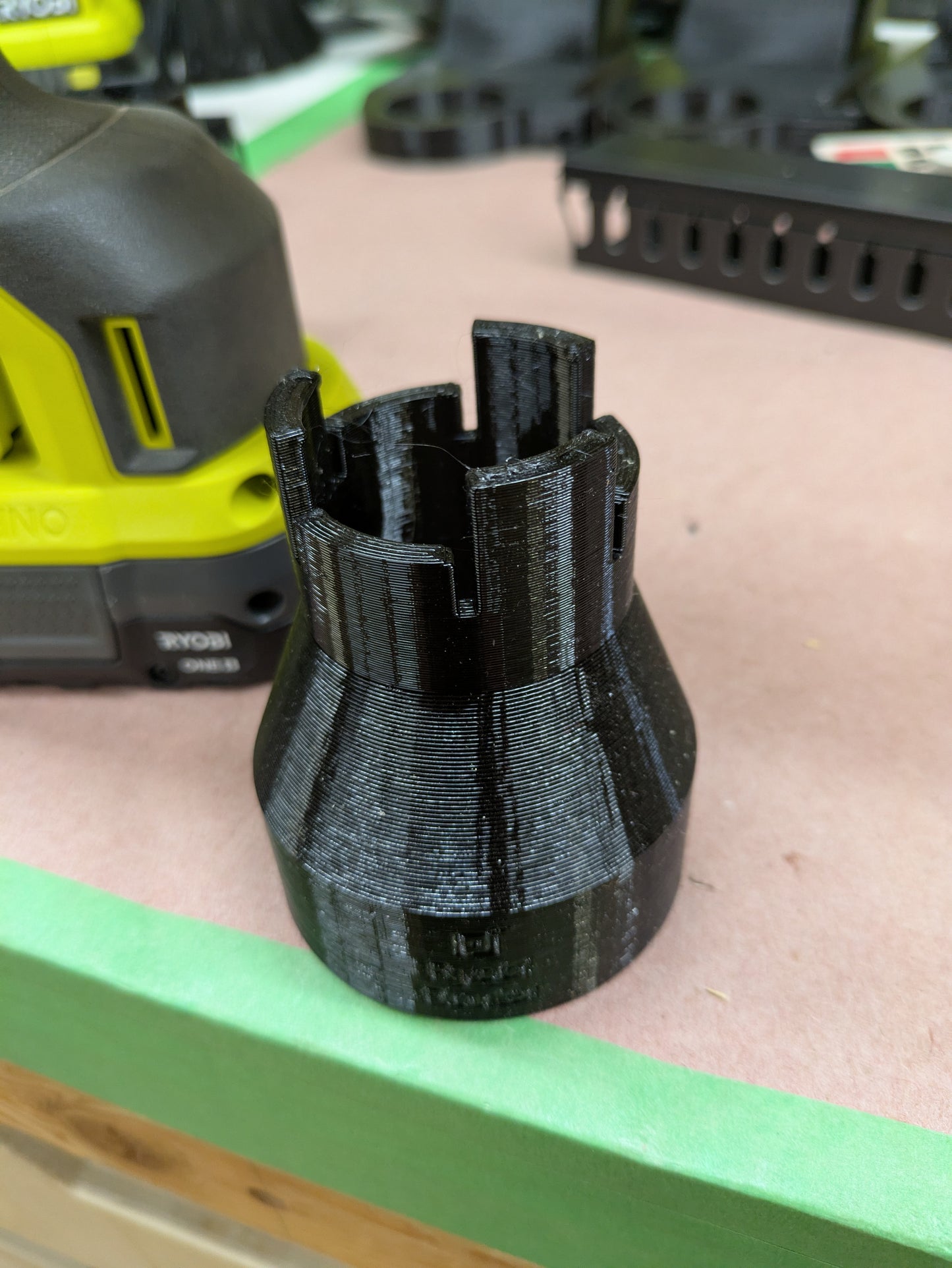 Ryobi Router Dust Hose Adapter P601 PCL424B ( Ridgid R86044 R2401 )