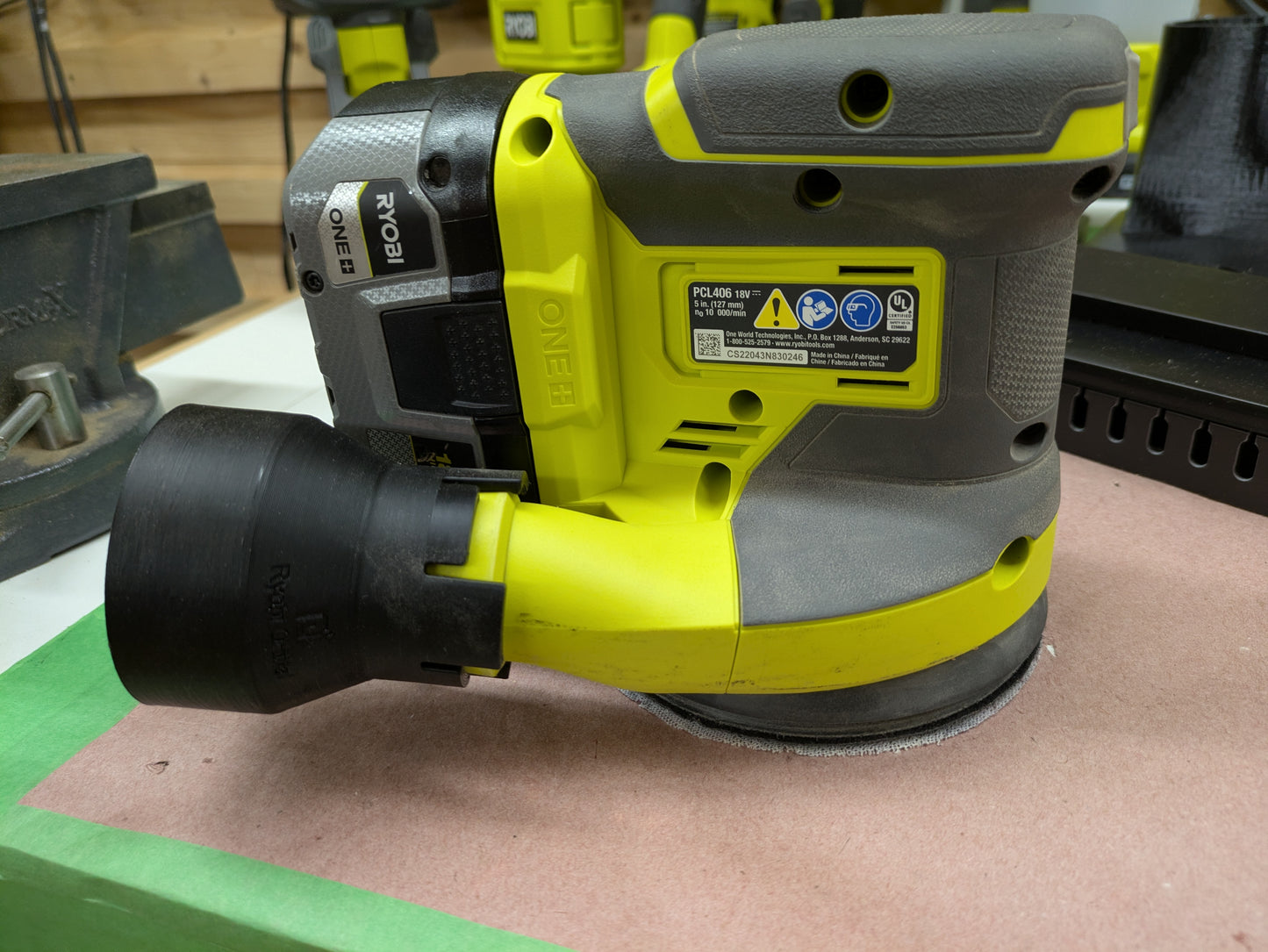 Ryobi Orbital Sander PCL406 Dust Hose Adapter