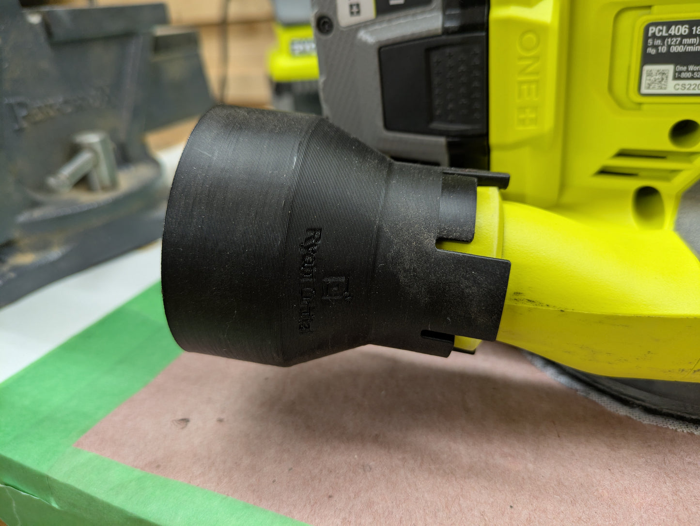 Ryobi Orbital Sander PCL406 Dust Hose Adapter