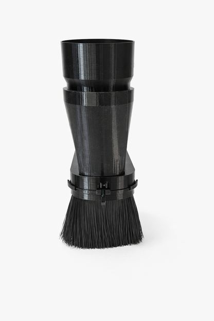 XCarve Pro dust boot underside showing brush and air gap