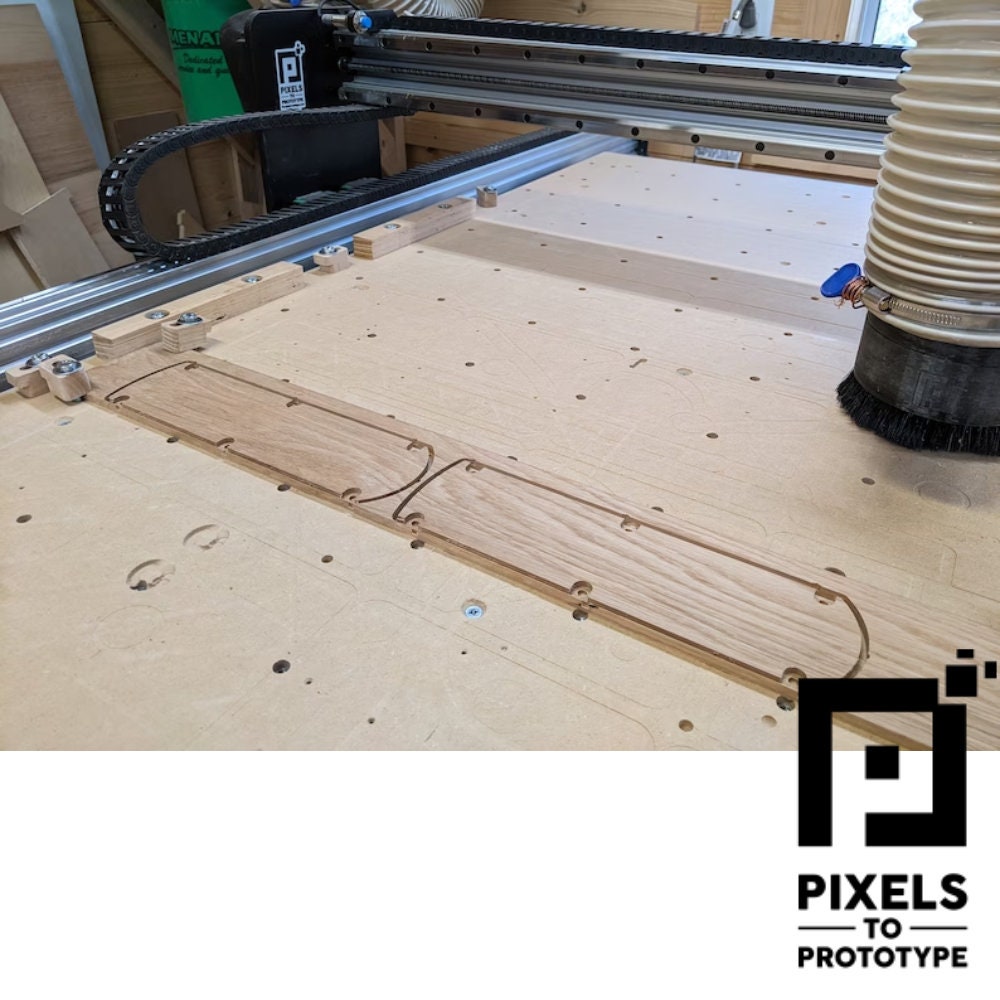 DeWalt DW715 Miter Saw Zero Clearance Insert - Design Files - DXF, SKP, STEP, F3D - Pixels to Prototype - fast download