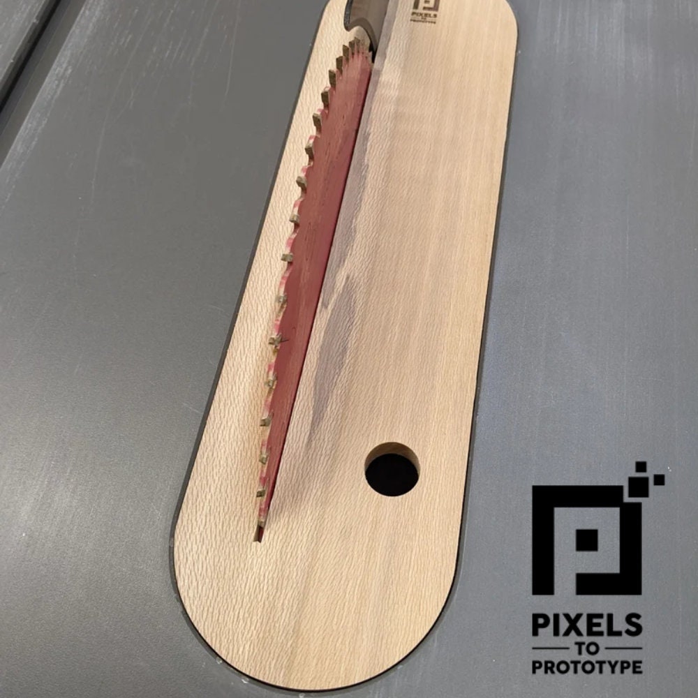 DeWalt Table Saw DWE7491 Zero Clearance Insert - Multiple Hardwood Options! Pixels to Prototype