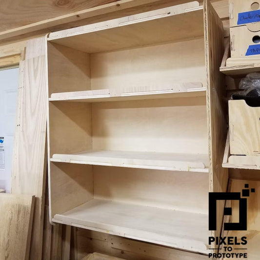 [DIGITAL] 4-Shelf Flatpack Storage Unit - Design Files - Download Now!  Pixels to Prototype
