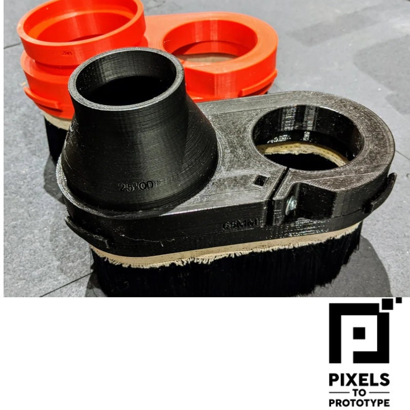 Dust Shoe Adapters for Pixels to Prototype Dust Boot