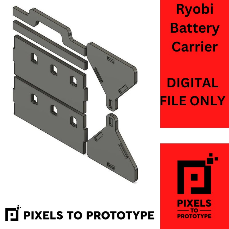 Ryobi Battery Carrier DIGITAL FILE ONLY