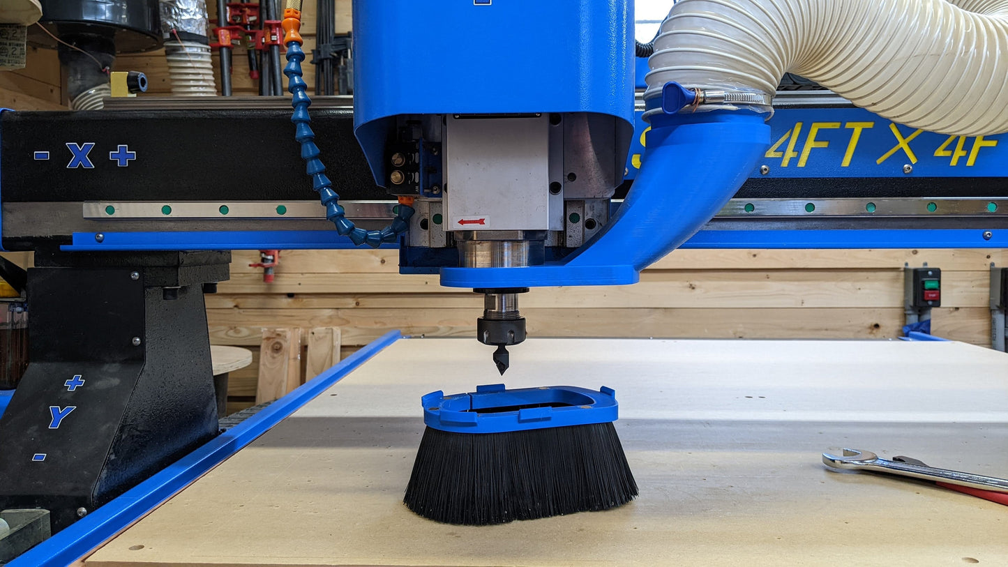 Dust Boot v3 for CNC Dust Collection - Pixels to Prototype - Customizable, Fits most CNCs!