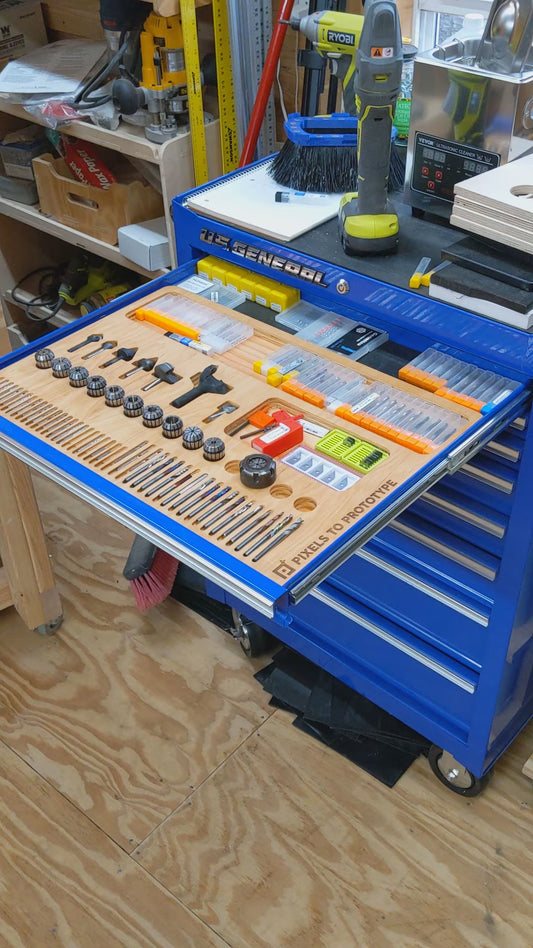CNC End Mill Storage — Free Design Files | Organizes Bits, Collets & Tooling